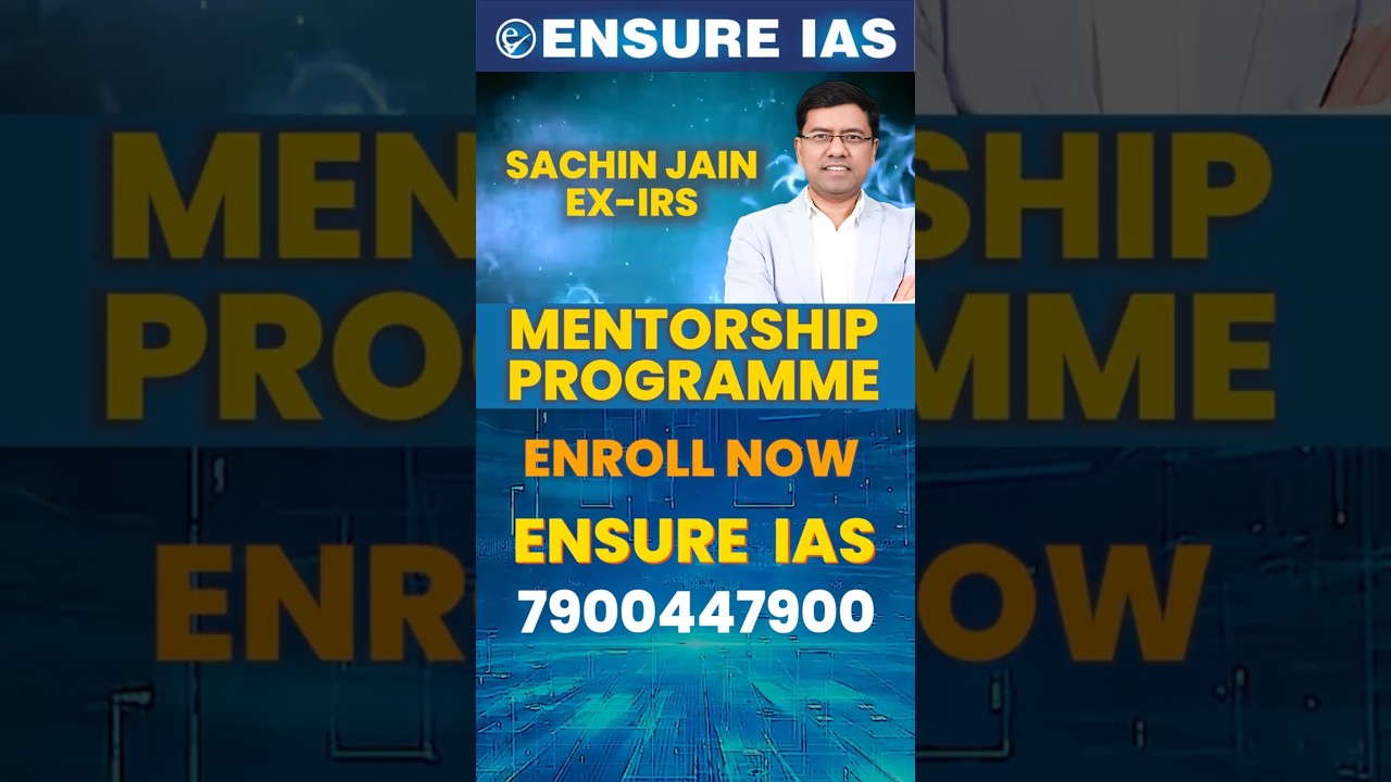 Personal Mentorship for Prelims 2026 by Sachin Jain Sir (IRS 2016) Feel the Difference? #shorts