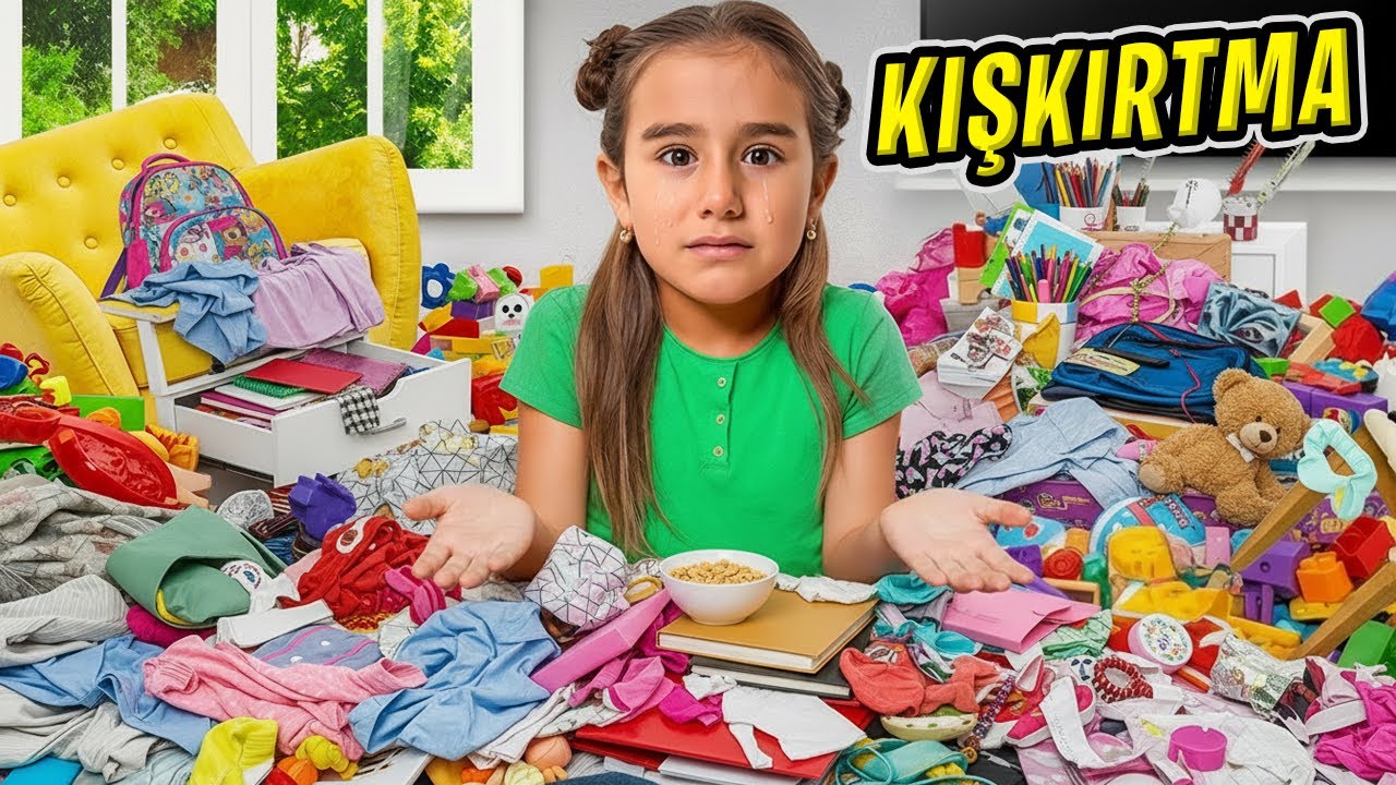 ÖYKÜYE DEV KIŞKIRTMA ! ODASINI DAĞITTIK !? | Gamze Karta Öykü Karta