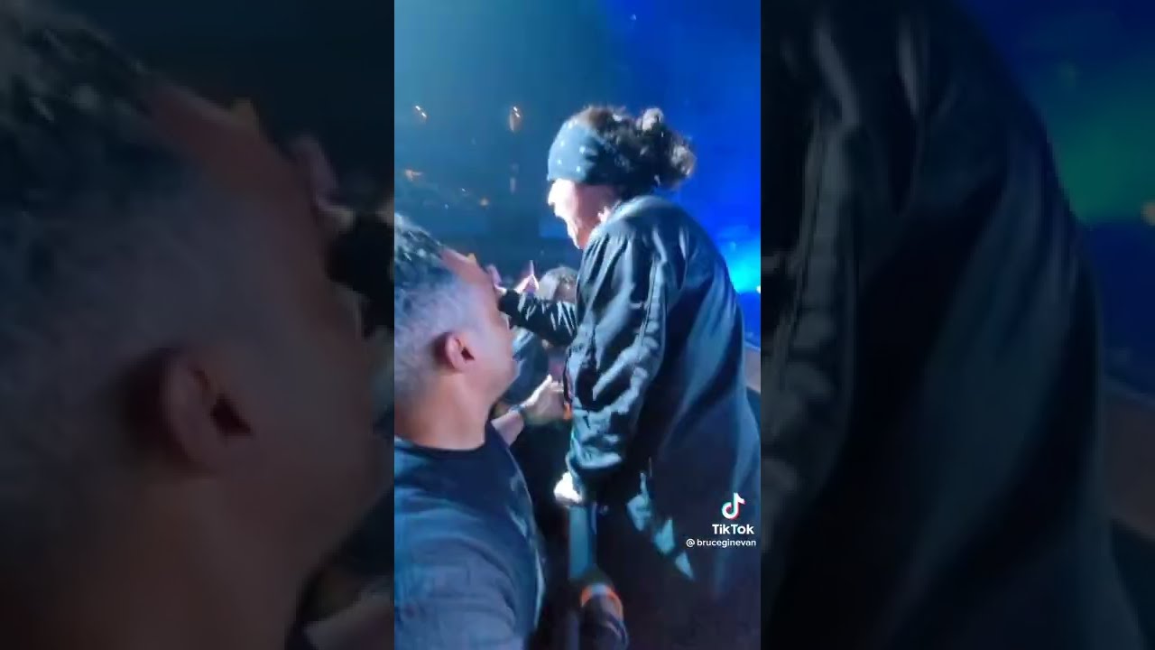 New view emerges of Ian Astbury from The Cult&rsquo;s concert chokehold save #shorts
