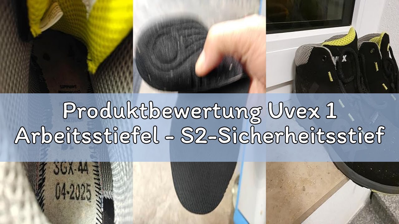 Produktbewertung Uvex 1 Arbeitsstiefel - S2-Sicherheitsstiefel SRC ESD - Schwarz