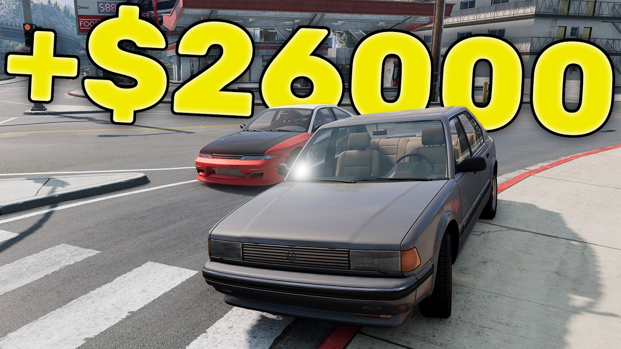 Making $25K by STREET RACING - BeamNG Career Mode