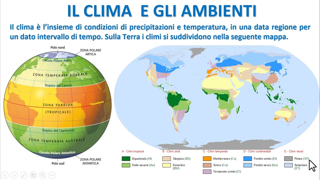 CLIMI E AMBIENTI TERRESTRI
