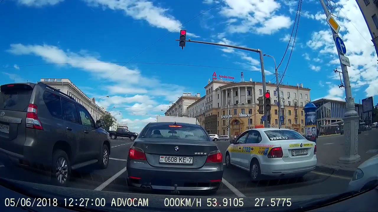 Поездка по Минску 05-06-2018 (timelapse 4x)
