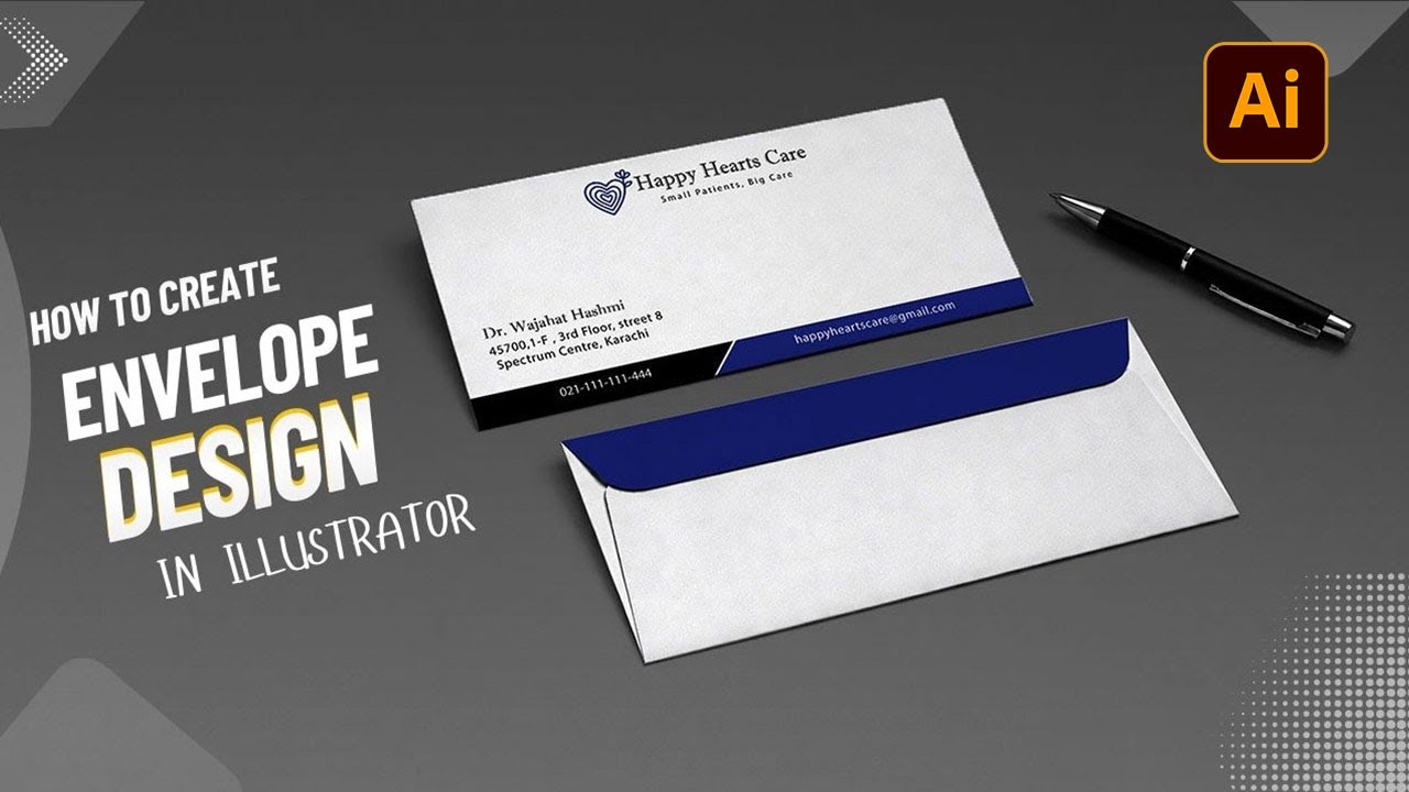 How to Design a Professional Envelope in Adobe Illustrator | Adobe Illustrator Tutorial