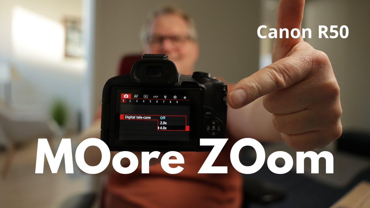 Попробуйте цифровой телеконвертер в Canon R50, получите больше зума