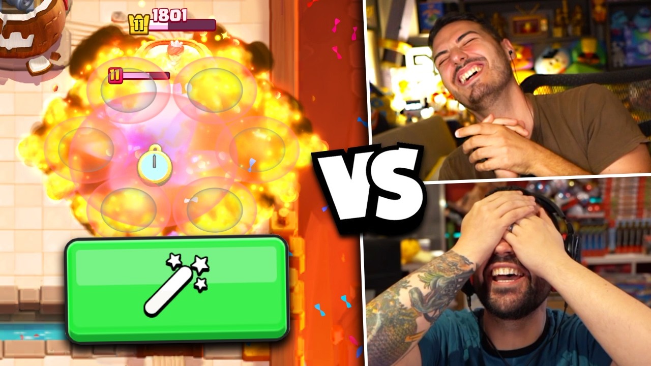 GRAX vs CICCIO... BACCHETTE nella MOD CAOS di CLASH ROYALE!