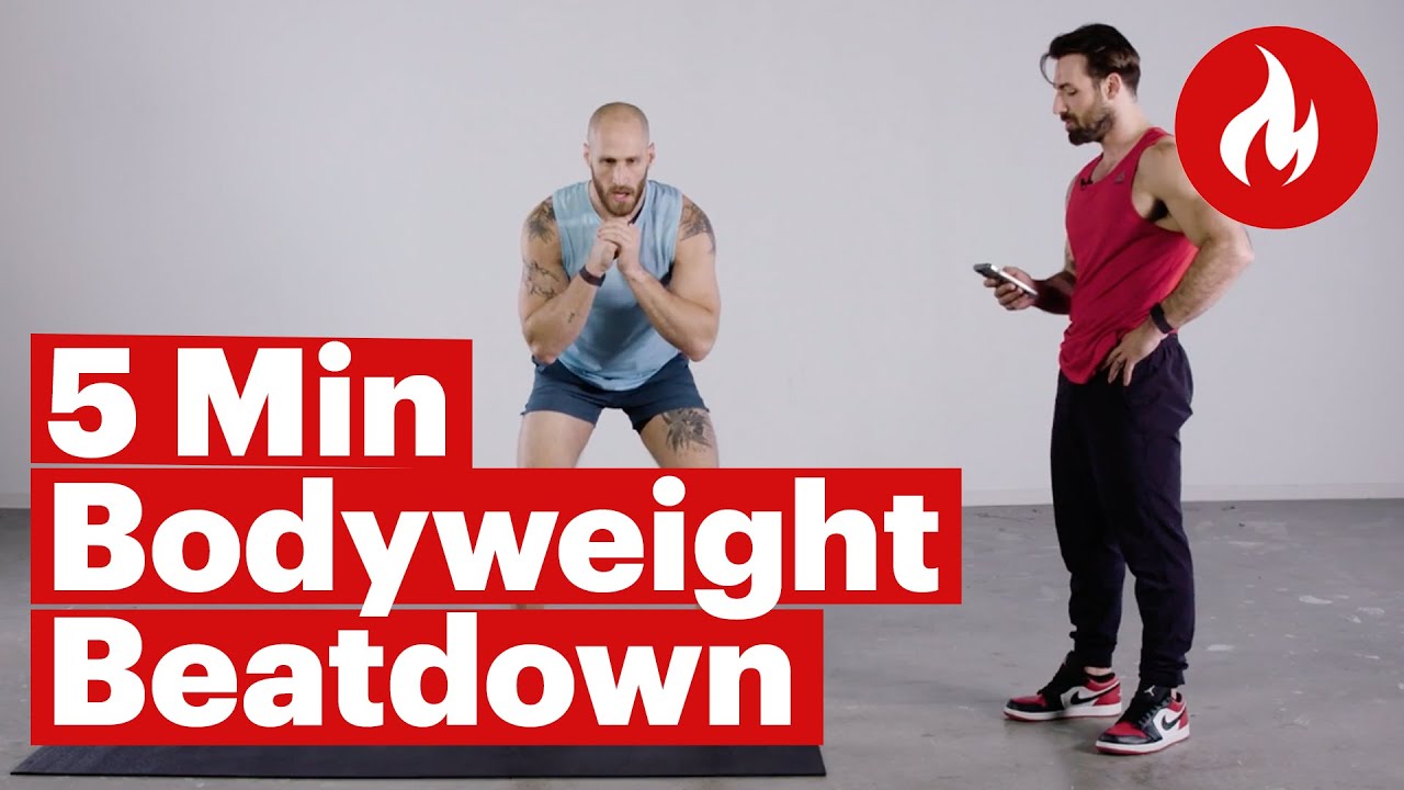 ИДЕАЛЬНАЯ тренировка для сжигания жира с собственным весом | 5 минут ада | Men's Health Muscle