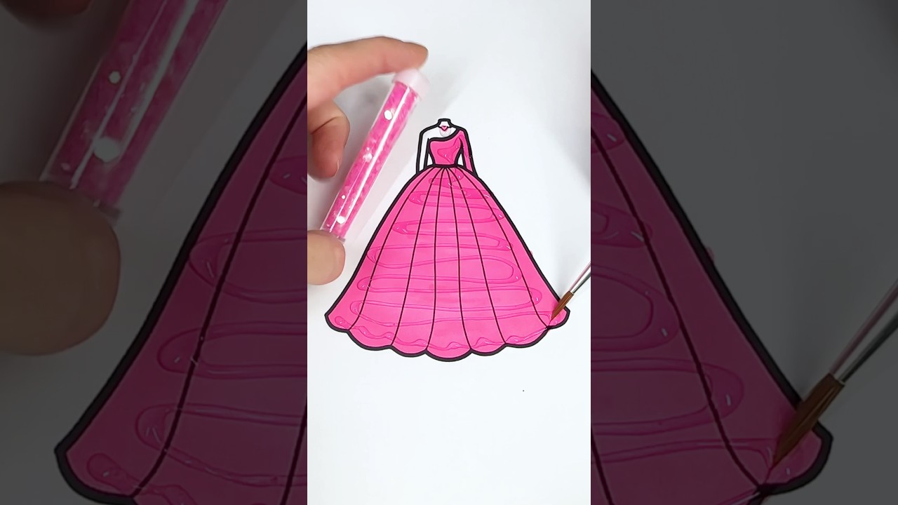 Pink Princess ✨💖👑 #glitter #glitterdress  #colorfulcreativekids #princess #pink #color