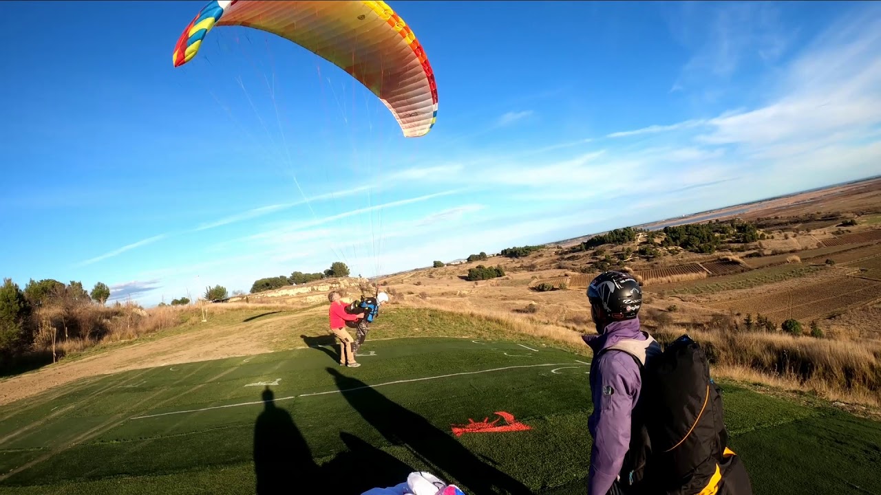 Parapente session Lespignan