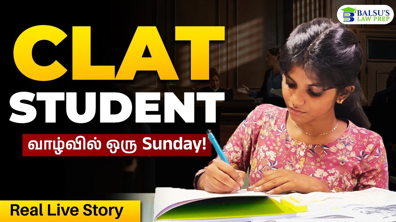 A Day in Life of CLAT Aspirant @BalsusSuccessAcademy  | தமிழில் #clatstudents
