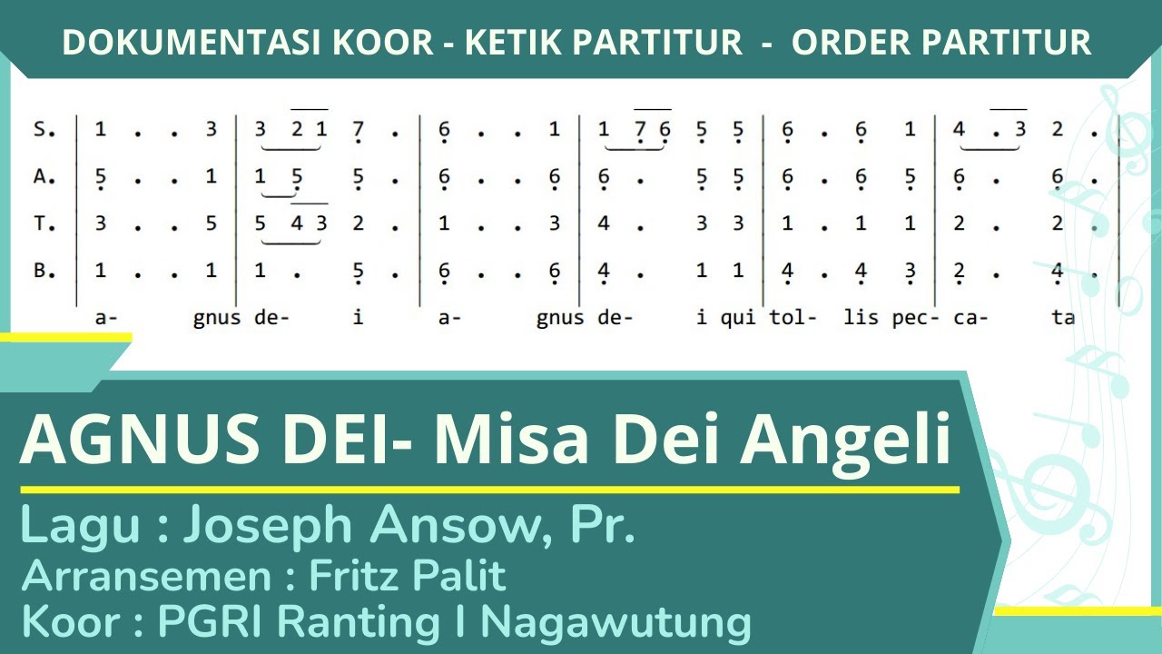 AGNUS DEI, Misa Dei Angeli || Ordinarium Misa Dei Angeli