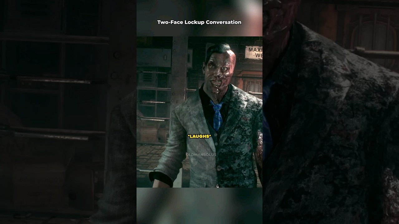 Batman and Two-Face Lockup Conversation | Arkham Knight #shorts