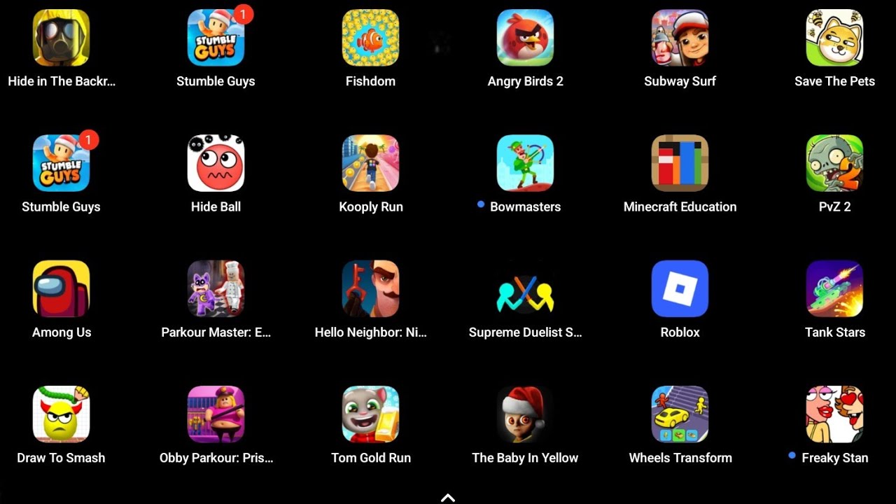 Find the Alien, Lucky Balls, Race Master, Stumble Guys, Stealth Master, Miraculous...