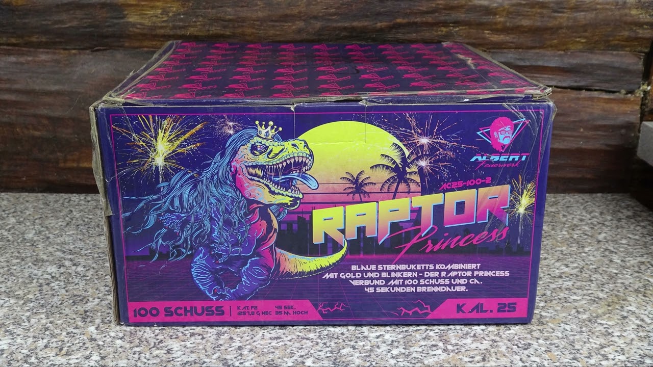 Albert Raptor Princess | Günstiger Gold-blauer Verbund