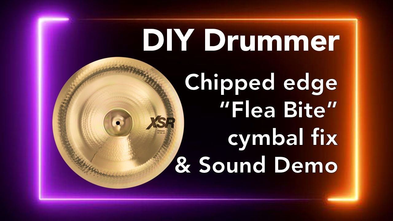 How to fix damaged edges in your cymbals!