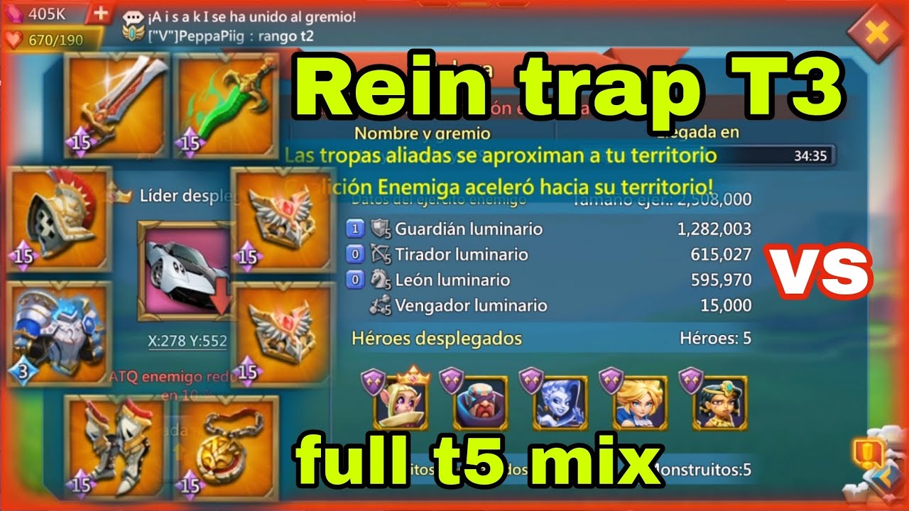 EMPEROR LVL 3 COME FOR MY TRAP T3..MIX FULL T5 | RESCUE RALLY