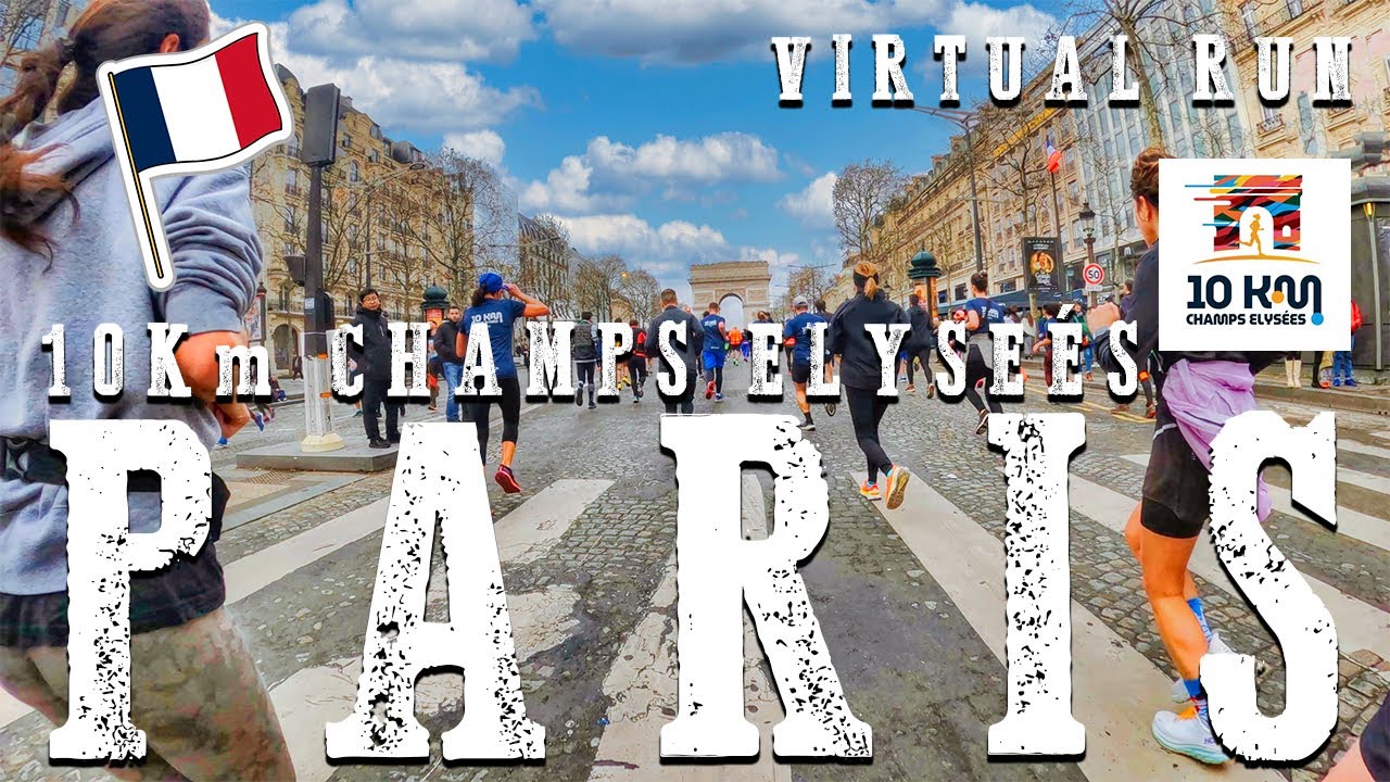 🆃RE🅰DMILL | Virtual 🆁un - 10km des Champs Elysées 2023 - PARIS - FRANCE #treadmill #virtualrun #run