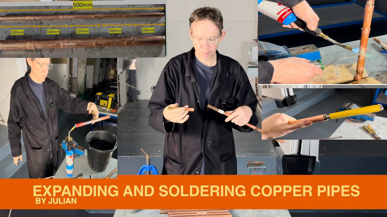 Swaging and soldering copper pipes
