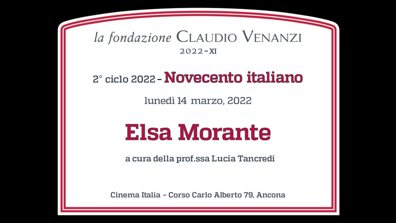 Elsa Morante - prof.ssa Lucia Tancredi