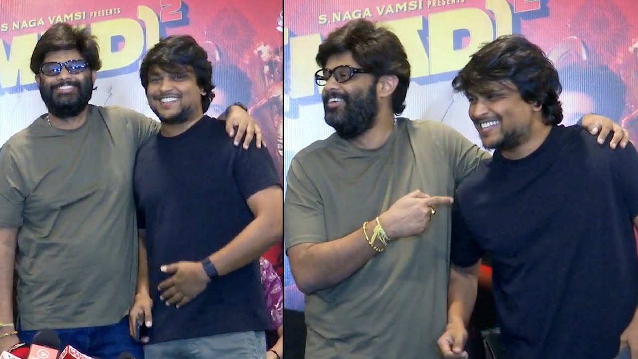 Naga Vamsi Super Words About EDITOR Naveen Nooli at MAD Square Blockbuster Maxx Press Meet | DC