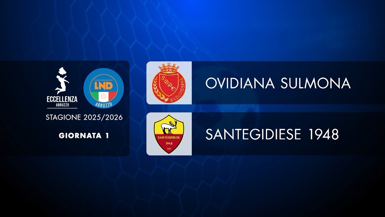 Eccellenza Abruzzo | 1° giornata: Ovidiana Sulmona - Santegidiese (2-1)