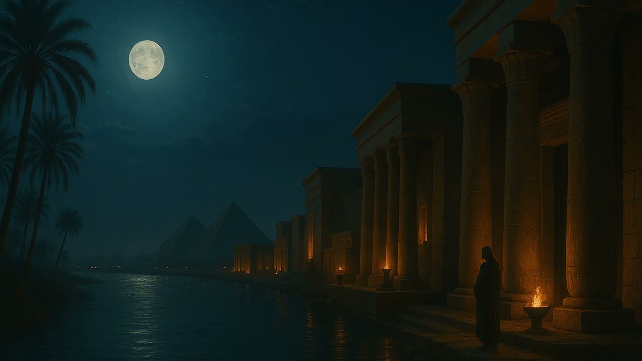 Night by the Nile &ndash; Ancient Egypt Ambience | Relaxing Sleep Sounds, River & Temple Atmosphere