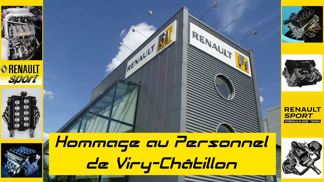 Hommage au personnel de Viry-Châtillon Renault F1