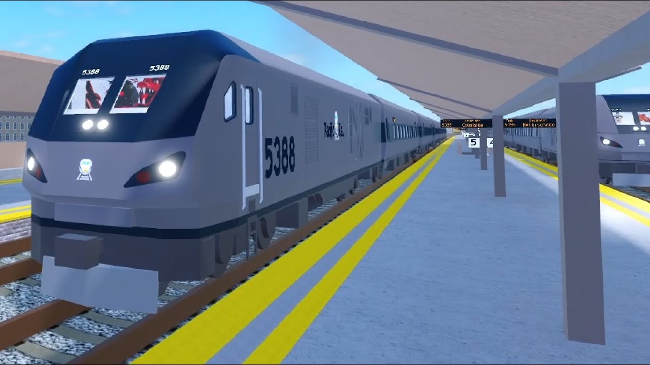 [Roblox] Trains: Canyon - Flyer [Los Fernando - Coastside] (via Ferroville)