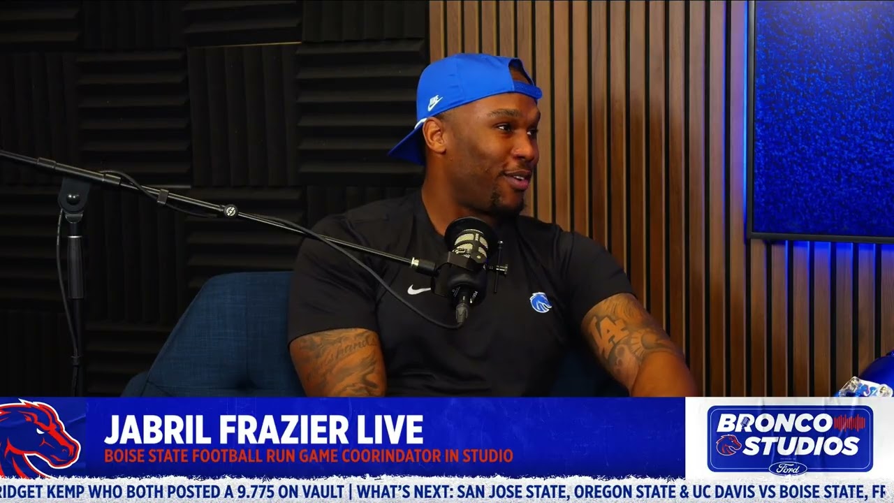 Bronco Studios: 1-on-1 Interview w Boise State Run Game Coordinator and EDGE Coach Jabril Frazier.