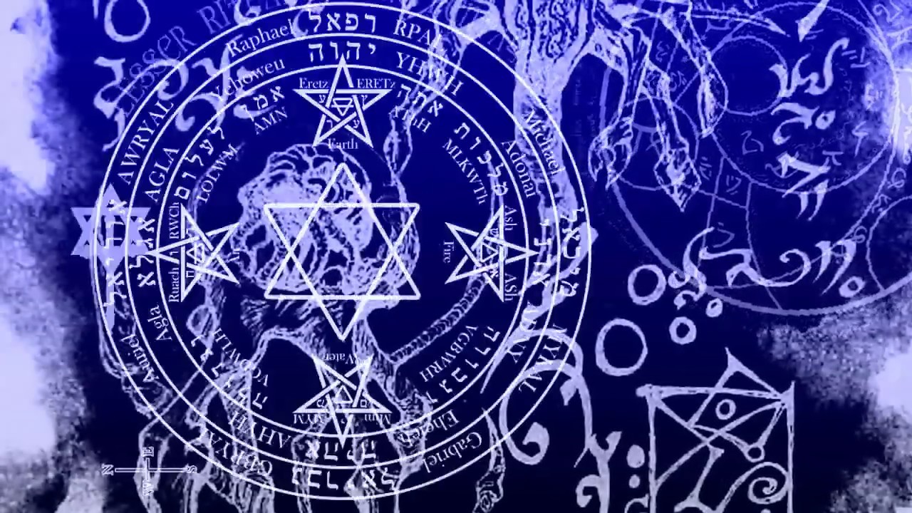 Horror FREE stock footage pentagram/religious/ Science symbols