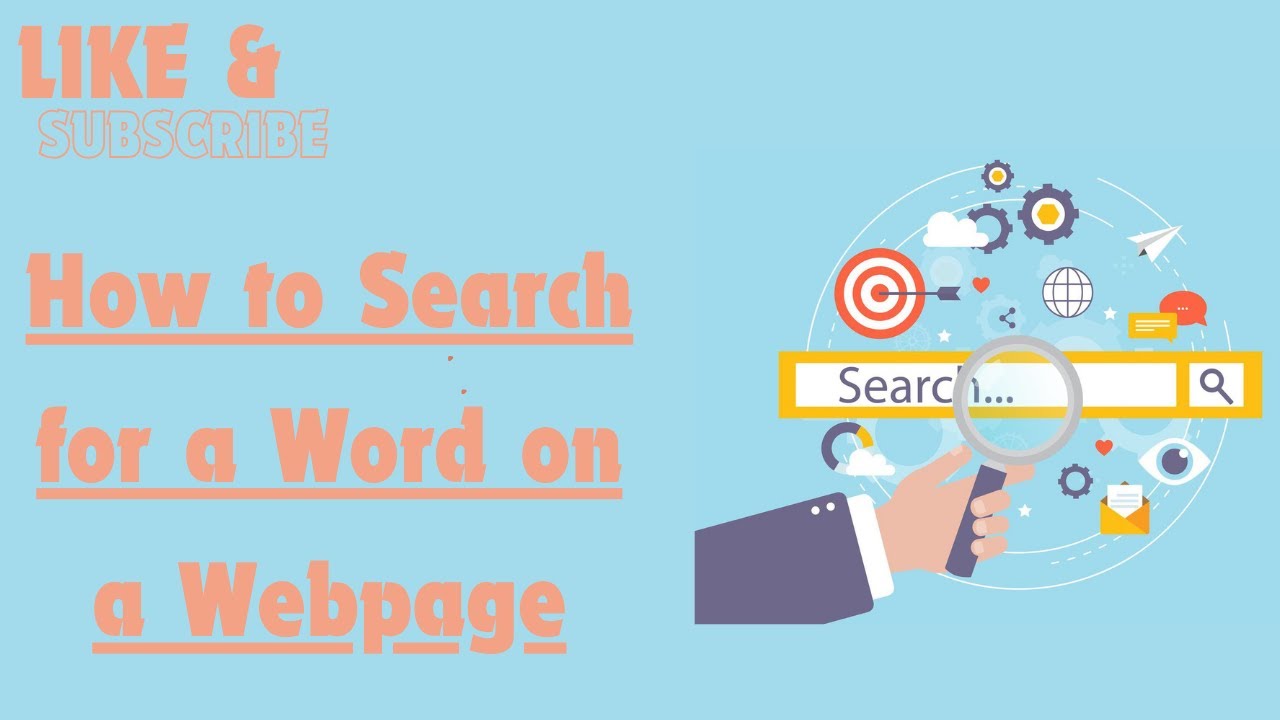 How to Search for a Word on a Webpage