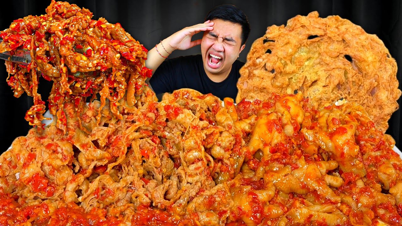 MUKBANG OSENG MERCON BEEF SLICE + CEKER DAKBAL MERCON PEDAS GLEDEK