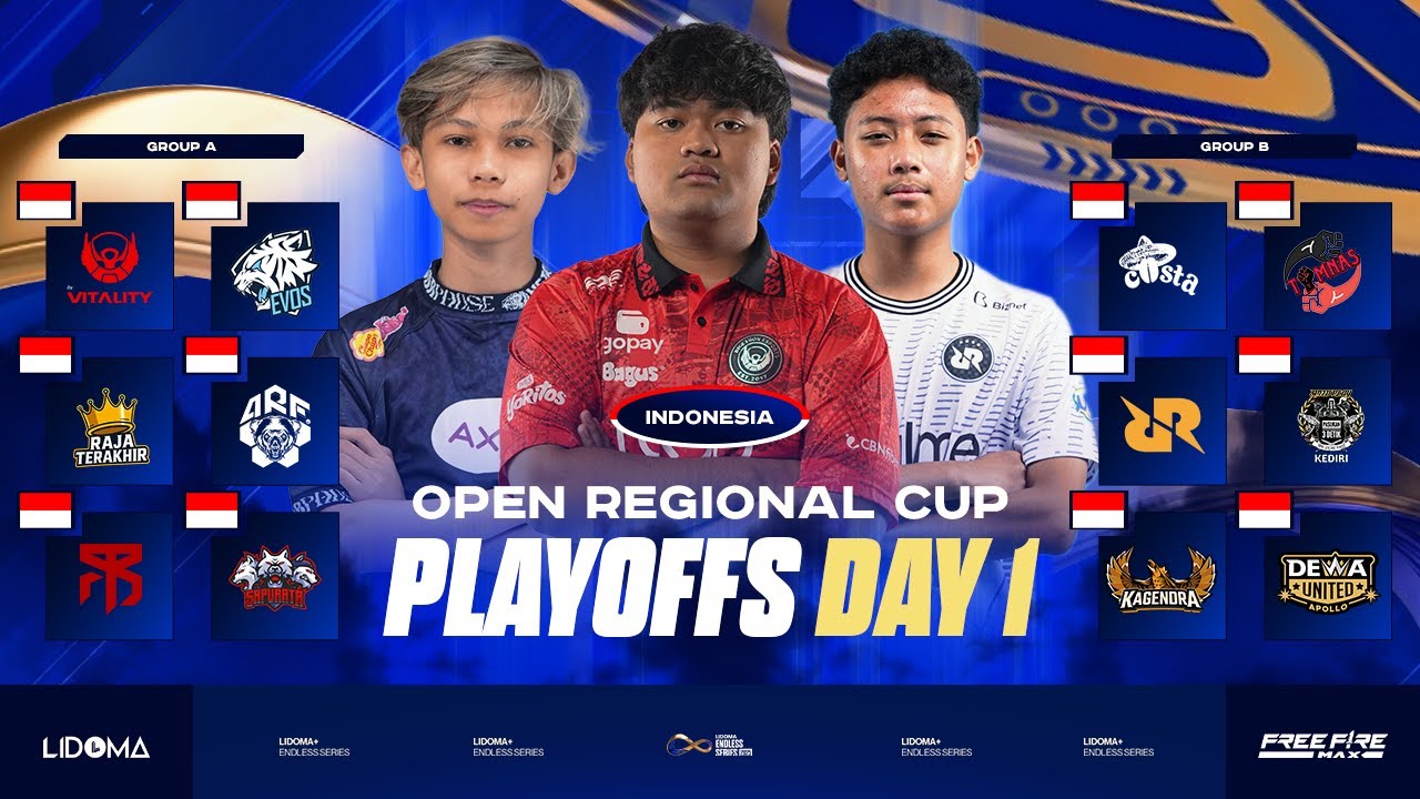 LIDOMA ENDLESS SERIES | INDONESIA REGIONAL CUP | STAGE 1 DAY 1 #EVOS #BTR #RRQ #MBR #DEWA