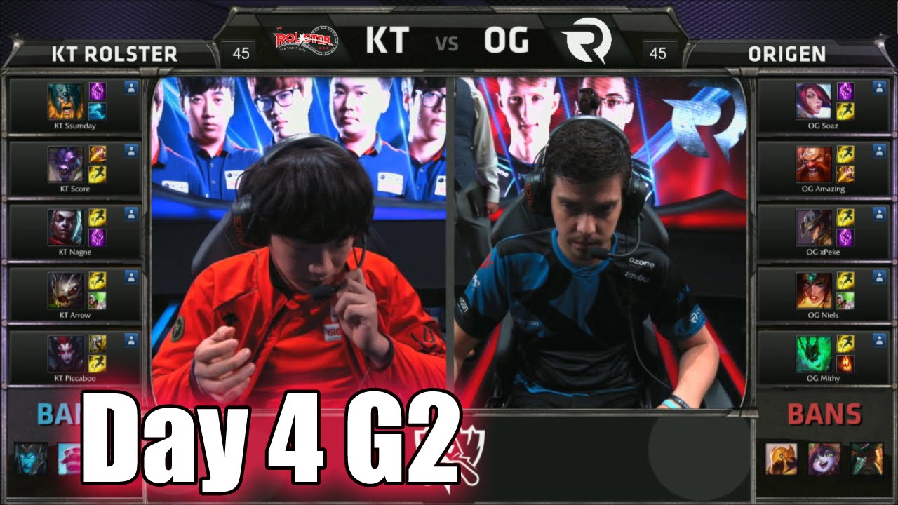 KT Rolster vs Origen | Day 4 Game 2 Group D LoL S5 World Championship 2015 | KT vs OG D4G2 Worlds