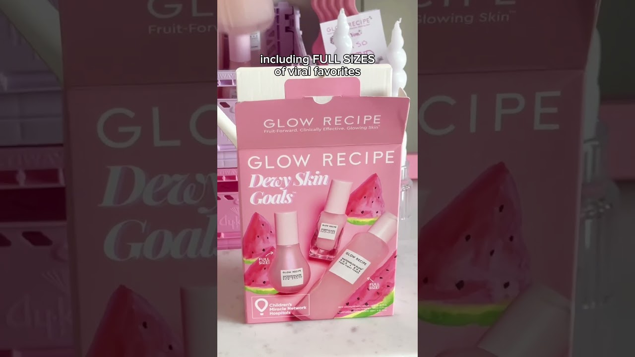 Unboxing the NEW Glow Recipe x Children&rsquo;s Miracle Network Hospitals Dewy Skin Goals Kit!