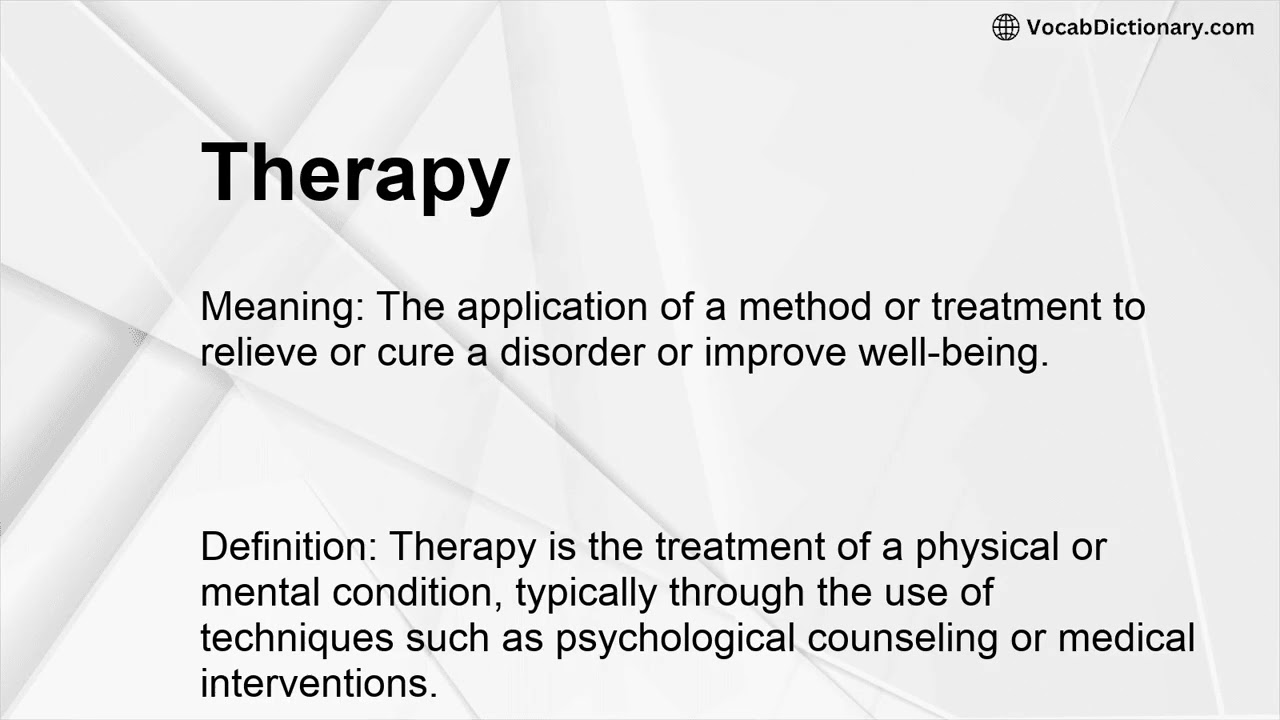 Therapy Meaning