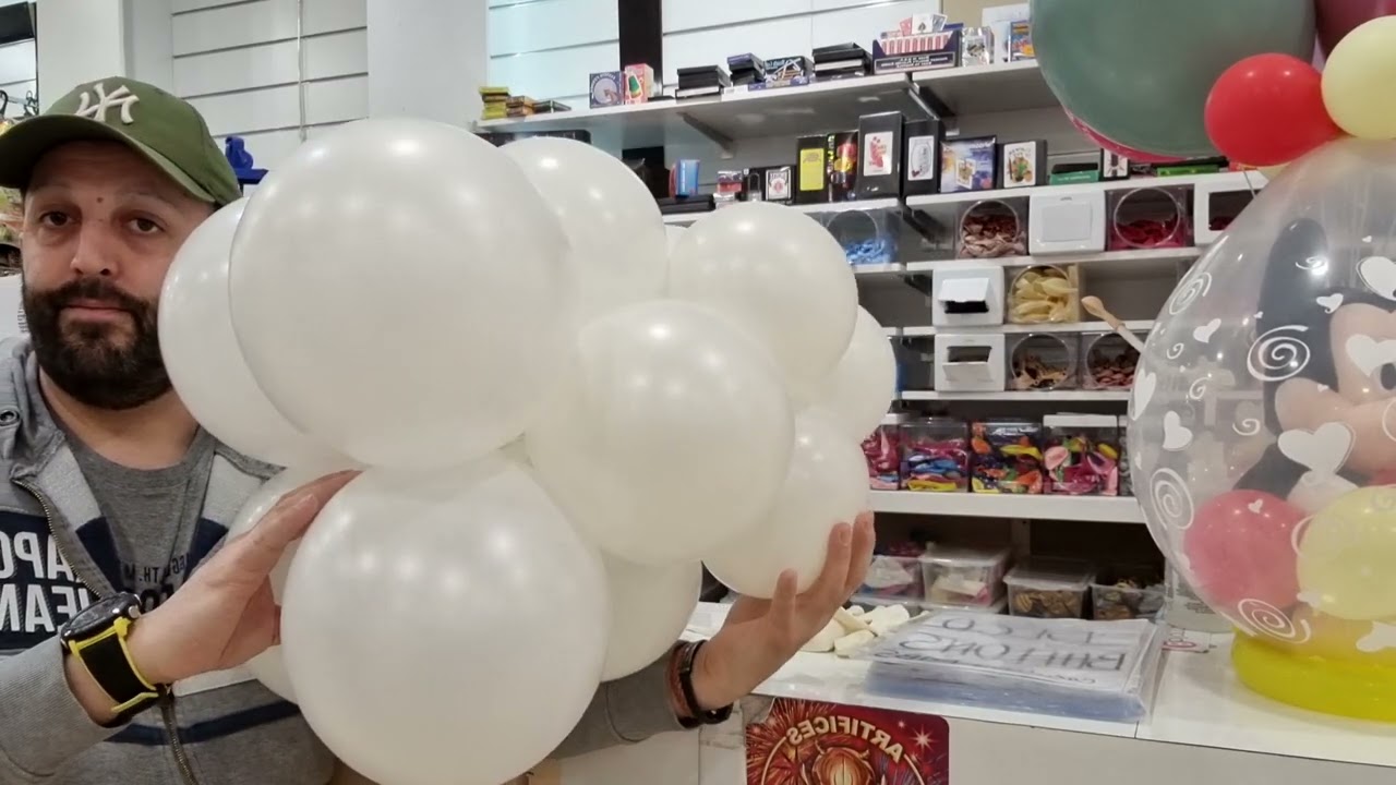 [COMMENT CREER UNE DECORATION DE BALLONS EN FORME DE NUAGE] #fiestaballoons #babyshower #tutorial