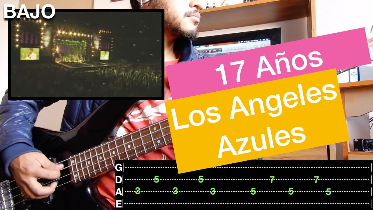 17 Años - Los Angeles Azules // Video-Guía + Tabs  (Bass Cover) || El Richi!