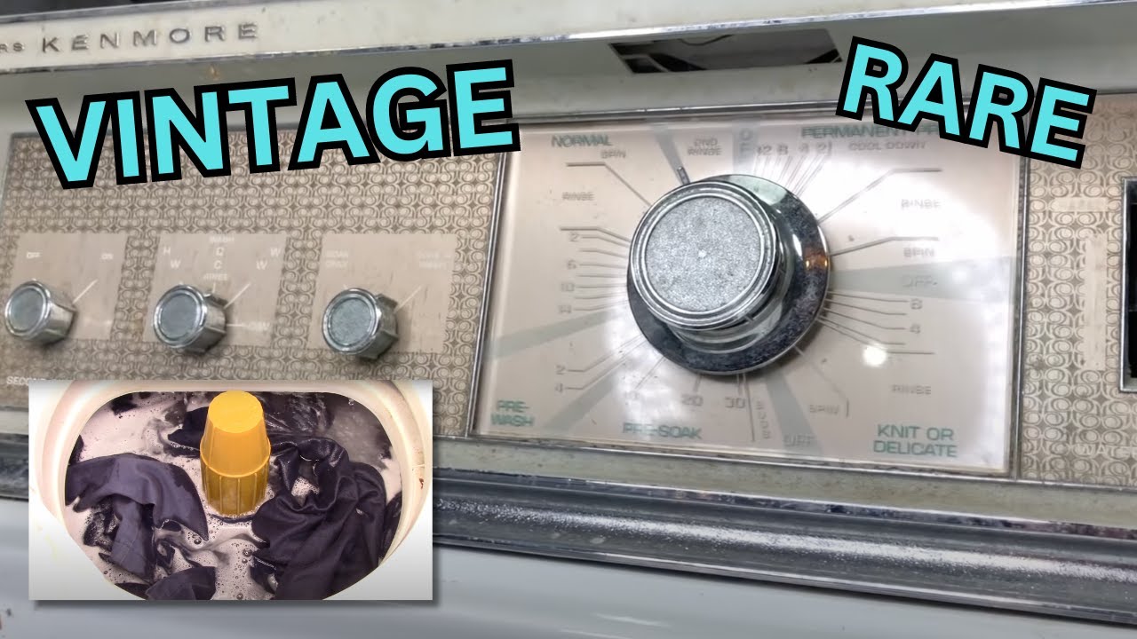 Винтажная стиральная машина Sears Kenmore с ременным приводом, без ремонта, 6 пар рабочих брюк
