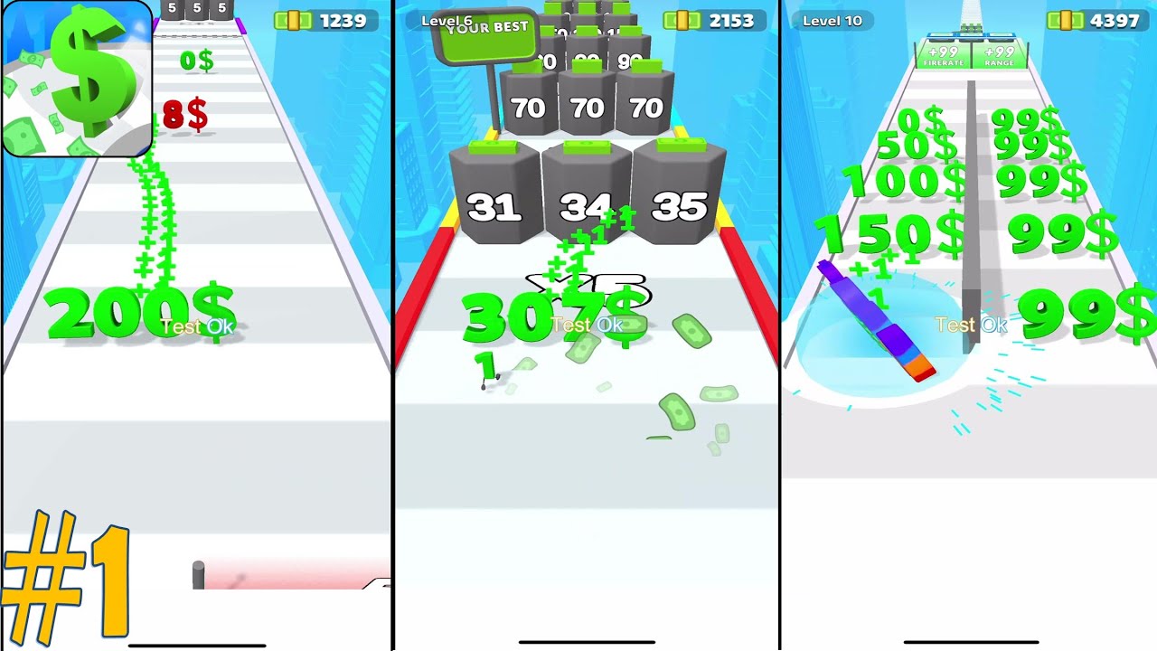 Digit Shooter Level 1-12 Best Gameplay of all the time