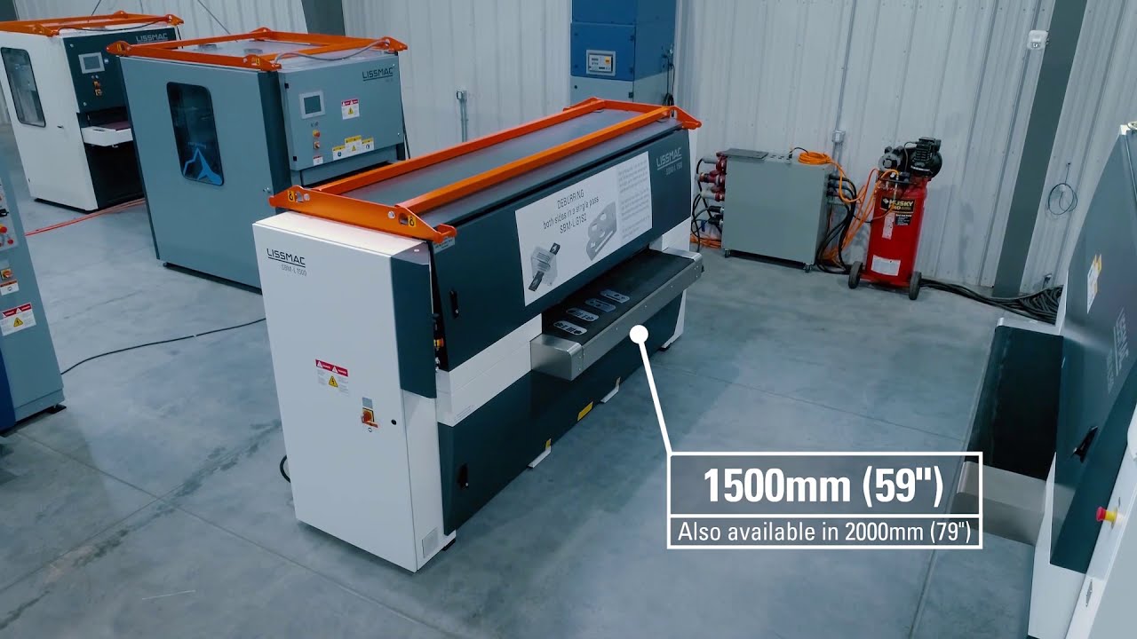 LISSMAC SBM L G1S2 1500 Top & Bottom - Deburr and Edge Rounding Machine