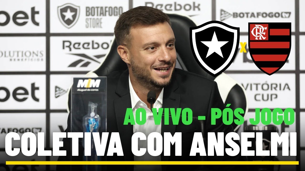 COLETIVA COM MARTÍN ANSELMI AO VIVO - DIRETO DO ESTÁDIO - COLETIVA DO BOTAFOGO AO VIVO