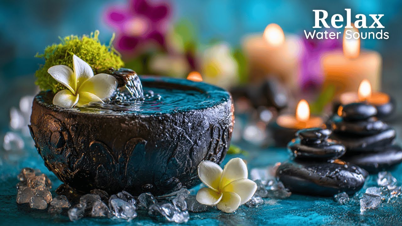 💆‍♀️ Deep Massage Music: Soft Piano & Water Sounds | Spa Therapy, Yoga & Sleeping