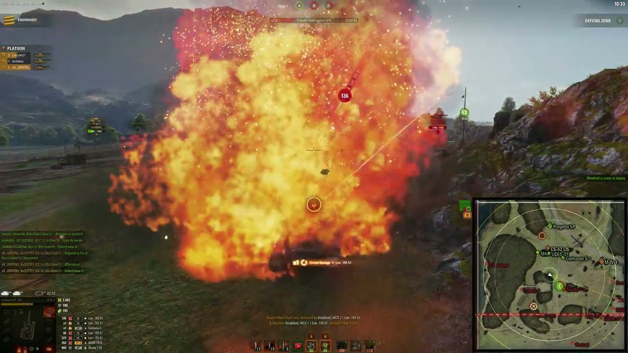 Frontline - World of Tanks - General Rank - 11k damages done.