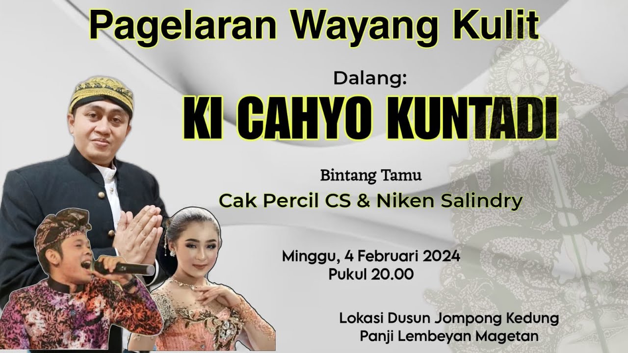 WAYANG KULIT KI CAHYO KUNTADI - LAKON PUNTADEWA KRAMA