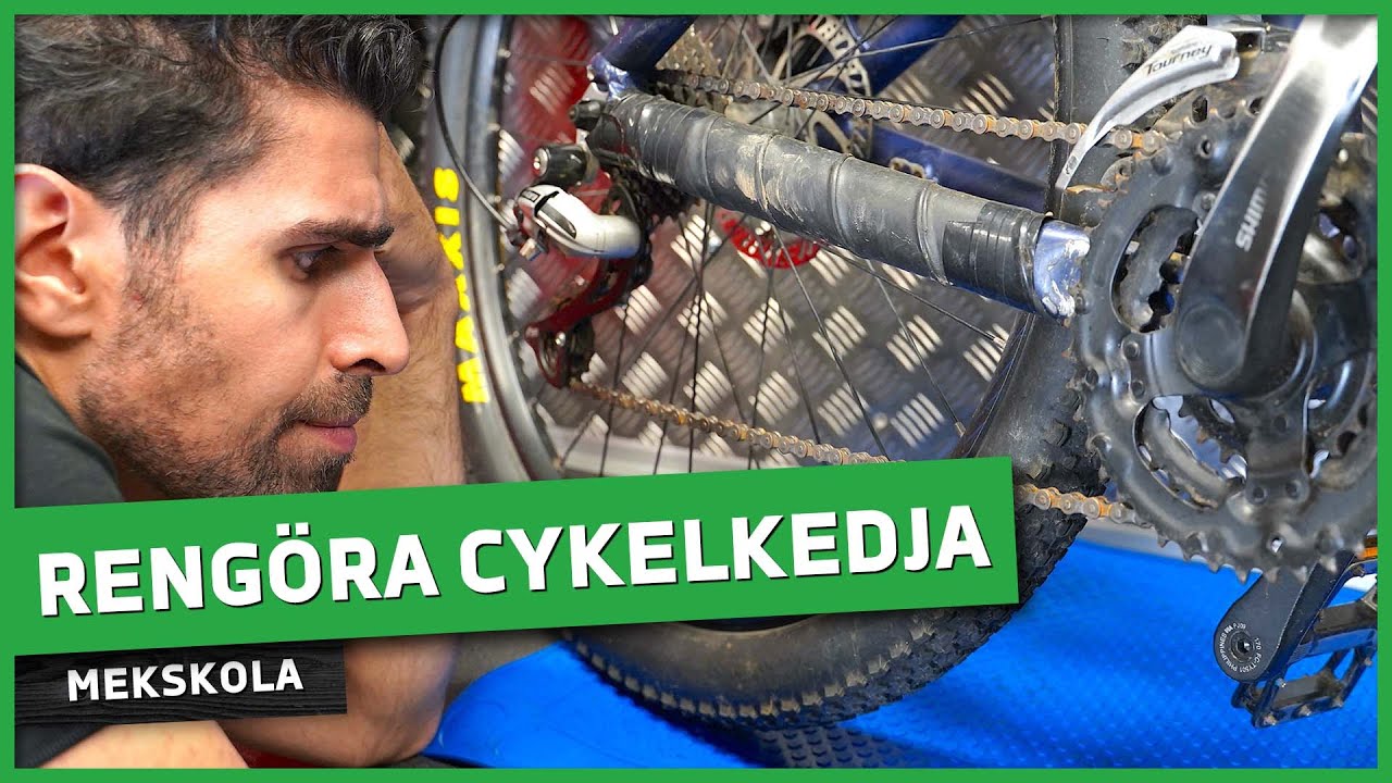 Rengöra och smörja cykelkedja