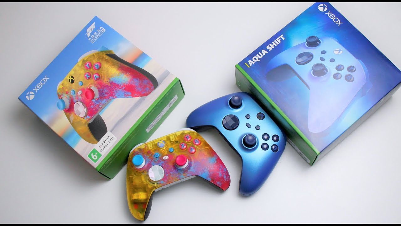 Xbox Controller Forza Horizon 5 Limited Edition vs Xbox Controller Aqua Shift Special Edition