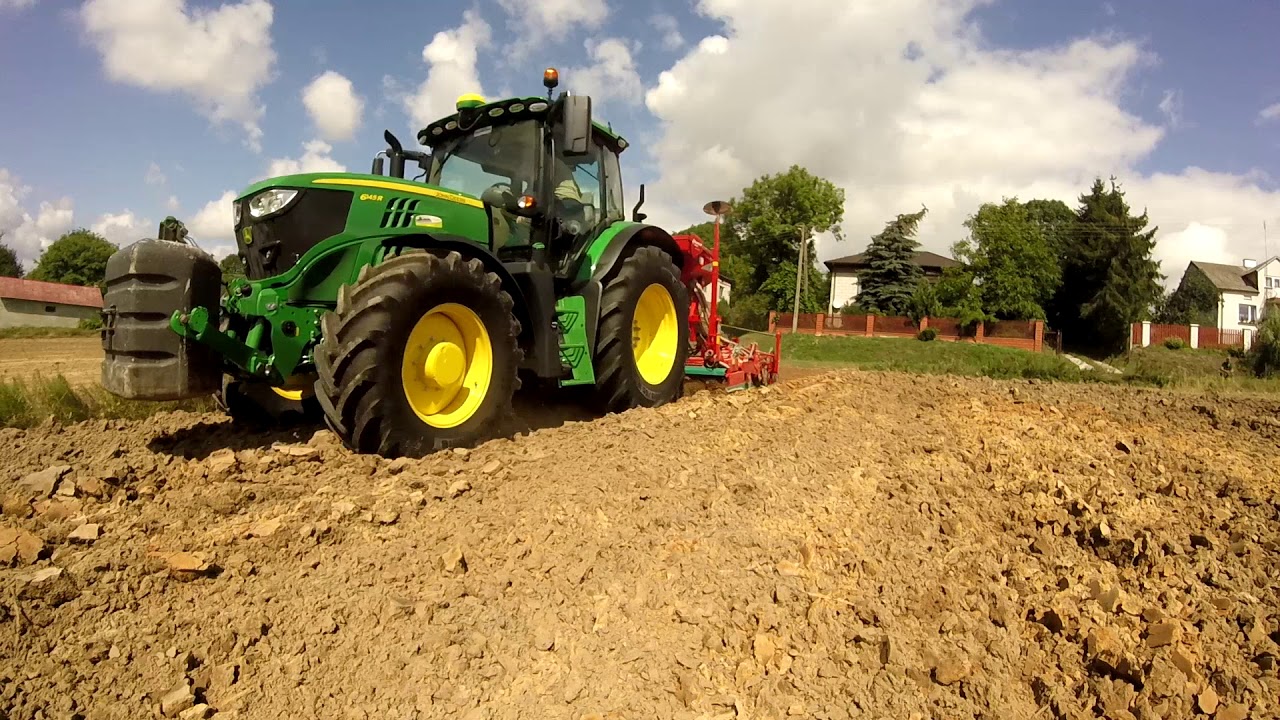 Siew rzepaku 2k17 John Deere 6145R & Kverneland Accord *Lubelskie*