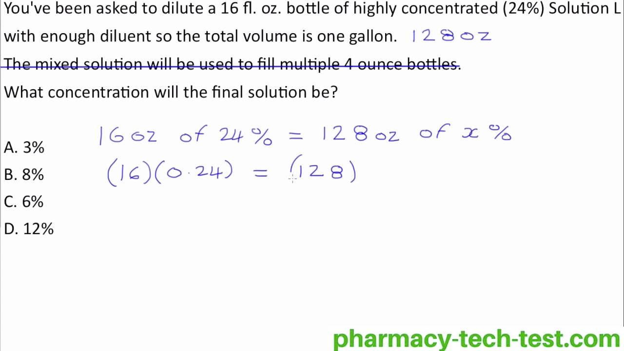 Dilution and Concentration Calculation