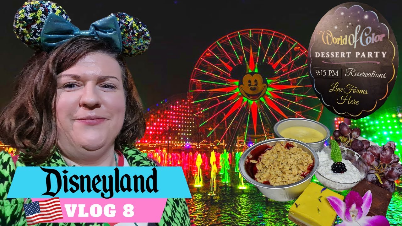World Of Color Dessert Party | Disneyland Christmas Parade | Grand Californian Hotel Decorations